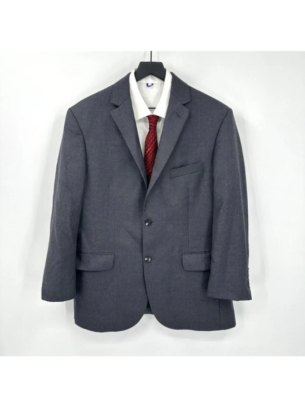 JOS A BANK traveler traditional fit jacket blazer charcoal gray 42R professional